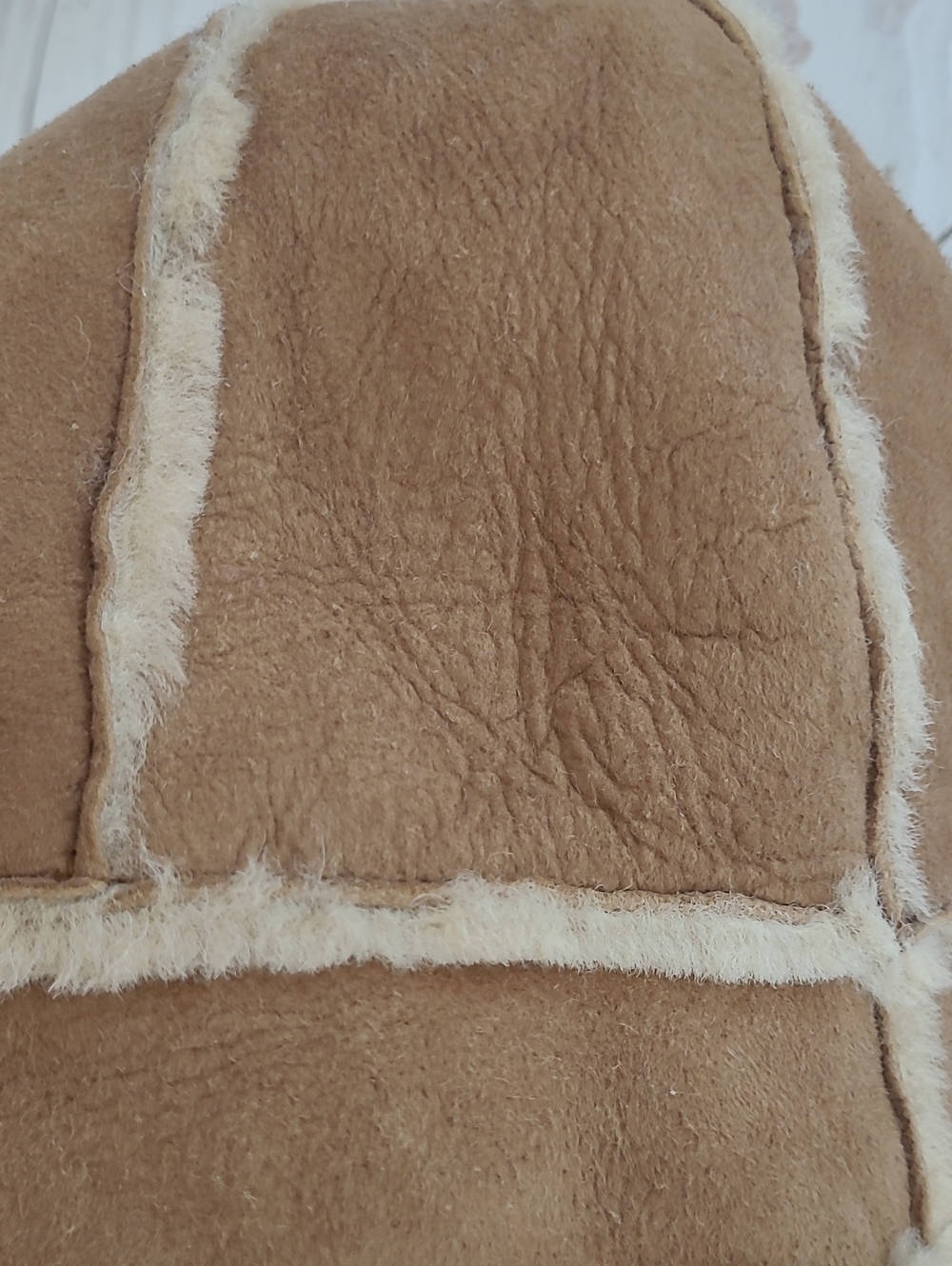 UGG Tan Suede Shearling Bucket Hat - Picture 10 of 10
